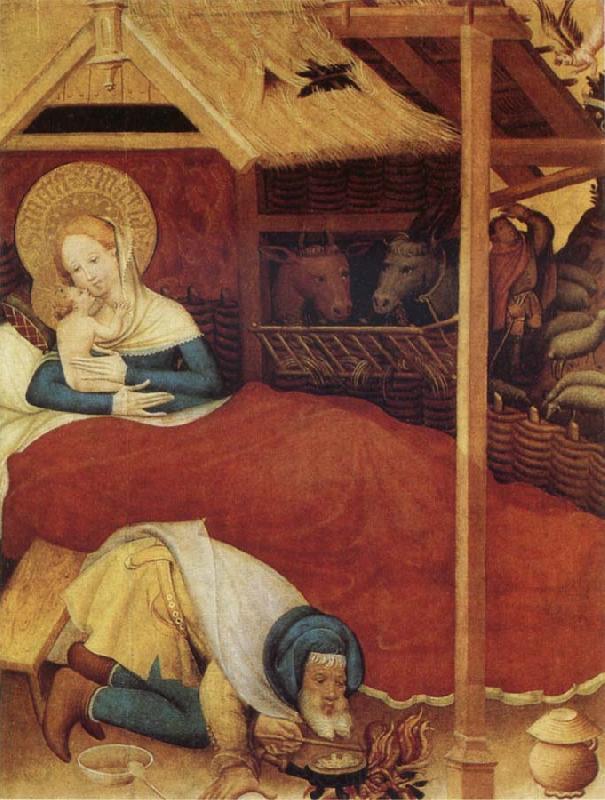 Konrad of Soest The Nativity Spain oil painting art
